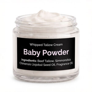 baby powder scented whipped tallow