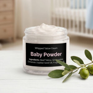 baby powder scented whipped tallow