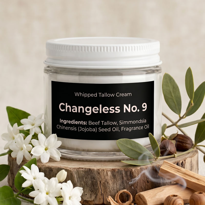Bear Creek Tallow Changeless no. 9 Scented whipped tallow cream