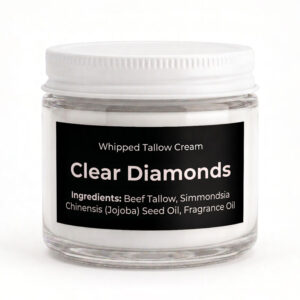 Bear Creek Tallow Clear Diamonds scented whipped tallow cream