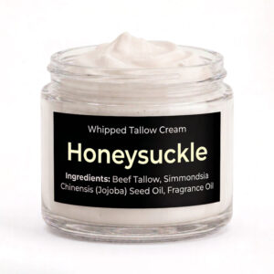Honeysuckle scented whipped tallow cream
