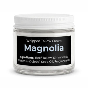Magnolia scented whipped tallow cream from Bear Creek Tallow