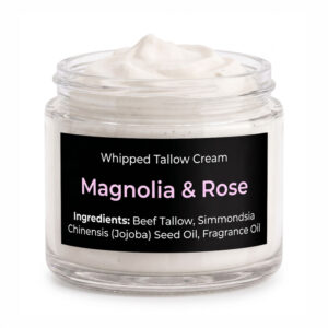 Bear Creek Tallow Magnolia and Rose scented whipped tallow cream